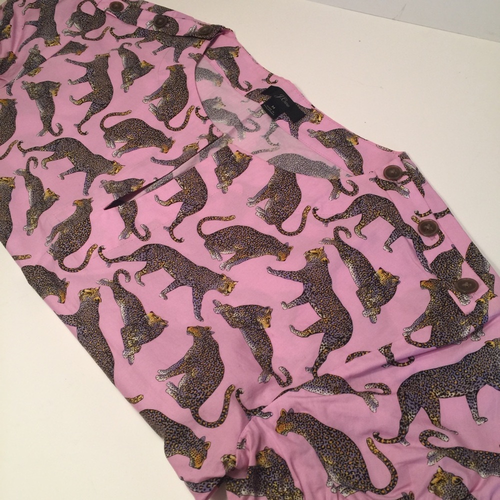 JCREW LEOPARD TOP SZ M - Picture 5 of 9